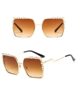 Chic Beaded Frame Sunglasses - Image 17