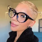 Stylish Matte Black Acetate Eyewear - Image 2