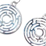 Maze-Inspired Circular Earrings - Image 2