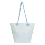 Chic Pink Striped Tote Bag - Image 2