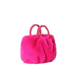 Vibrant Fuchsia Faux Fur Handbag - Image 7