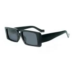 Chic Rectangular Black Frame Eyewear - Image 2