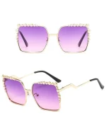 Chic Beaded Frame Sunglasses - Image 13