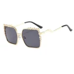 Chic Beaded Frame Sunglasses - Image 5