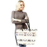 Chic Geometric Pattern Tote Bag - Image 14