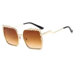 Chic Beaded Frame Sunglasses - Image 6