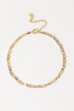 Elegant Gold-Tone Geometric Necklace