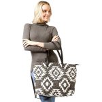 Chic Geometric Pattern Tote Bag - Image 2