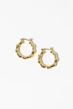 Bamboo-Inspired Hoop Earrings - Image 2