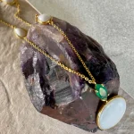 Elegant Gemstone Pendant Necklace - Image 2