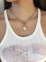 Heart Pendant Timepiece Necklace - Image 2