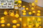 Lemon Slice Fairy Lights – 3M Battery Powered String with Warm Yellow LEDs - Image 5