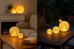 Set of 3 Crackled Glass Fairy Light Orbs – Battery Operated Table Lamps with Warm White LEDs & Timer – UK - Image 9