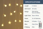 10M 100 LED Globe String Lights – Plug-In Outdoor Fairy Lights for Garden, Gazebo, Bedroom & Events - Image 11