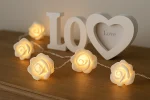 4m White Rose Flower LED Battery Fairy String Lights – UK - Image 7