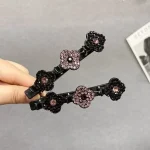 Sparkling Crystal Stone Braided Hair Clips - Image 10