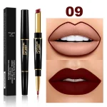 2 IN 1 Waterproof Matte Lipstick Pencil Lip Liner - Image 11