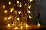 40 LED Battery-Powered Star String Fairy Lights – Warm White – Indoor & Outdoor Use - Image 3