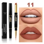 2 IN 1 Waterproof Matte Lipstick Pencil Lip Liner - Image 13