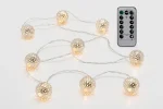 Set of 3 Moroccan Fairy String Lights – Battery Operated – 30 Warm White LEDs - Image 2