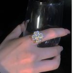 Spinner Zircon Heart Four Leaf Clover Rings - Image 3