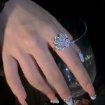 Spinner Zircon Heart Four Leaf Clover Rings - Image 2