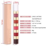 5 In 1 Matte Lipstick Kit Combo Strip Velvet Sexy  Lip Gloss Set - Image 8