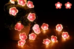 Flower String Lights Fairy Pink Cherry Blossom Lights 13 Feet 40 LEDs USB and Battery Operated Decorative Lights for Girls Bedroom Indoor Outdoor Wedding and Valentines Day - Image 9