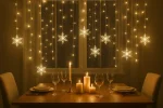 Christmas LED Curtain Snowflake Lights – UK - Image 6