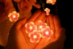 Flower String Lights Fairy Pink Cherry Blossom Lights 13 Feet 40 LEDs USB and Battery Operated Decorative Lights for Girls Bedroom Indoor Outdoor Wedding and Valentines Day - Image 3