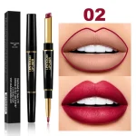 2 IN 1 Waterproof Matte Lipstick Pencil Lip Liner - Image 4