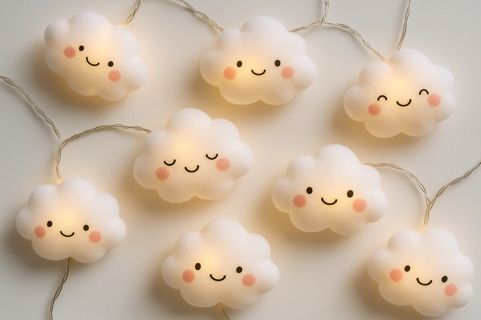 8B3EEE8A-8714-0337-3493-C48856C7984C 10 LED Cloud Fairy Lights – Battery Kids’ Nursery String Lights - Image 1