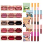 3Pcs Matte Liquid Lipstick Long Lasting Waterproof Velvet Lip Gloss Set