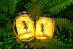 2 Pack Solar Jar Lantern Lights – Hanging Glass Solar Lamps – Warm White LED for Garden, Table, Patio & Yard - Image 3