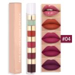 5 In 1 Matte Lipstick Kit Combo Strip Velvet Sexy  Lip Gloss Set - Image 7
