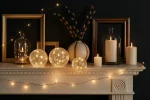 Set of 3 Crackled Glass Fairy Light Orbs – Battery Operated Table Lamps with Warm White LEDs & Timer – UK - Image 8
