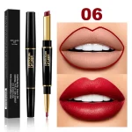 2 IN 1 Waterproof Matte Lipstick Pencil Lip Liner - Image 8