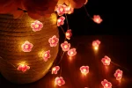 Flower String Lights Fairy Pink Cherry Blossom Lights 13 Feet 40 LEDs USB and Battery Operated Decorative Lights for Girls Bedroom Indoor Outdoor Wedding and Valentines Day - Image 8