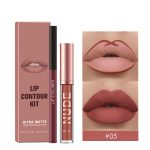 Nude Lipsticks And Lip Liner Set, Matte Finish, Long Lasting, Waterproof - Image 8