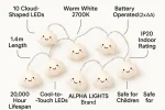 10 LED Cloud Fairy Lights – Battery Kids’ Nursery String Lights - Image 4