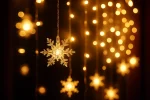 Christmas LED Curtain Snowflake Lights – UK - Image 2