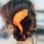 5pcs Imitation Fried Chicken Nuggets Wings Leg French Fries Hair Clips