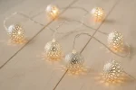 Set of 3 Moroccan Fairy String Lights – Battery Operated – 30 Warm White LEDs