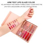12Pcs Velvet Matte Liquid Lipstick Set, Waterproof Long Lasting Non-Stick Cup - Image 2