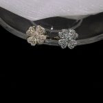 Spinner Zircon Heart Four Leaf Clover Rings - Image 4