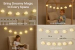 10 LED Cloud Fairy Lights – Battery Kids’ Nursery String Lights - Image 8