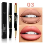 2 IN 1 Waterproof Matte Lipstick Pencil Lip Liner - Image 5