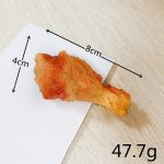 5pcs Imitation Fried Chicken Nuggets Wings Leg French Fries Hair Clips - Image 3