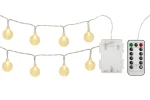 3M Globe Fairy String Lights – 20 LED USB Powered with Remote & 8 Modes – Warm White - Image 6